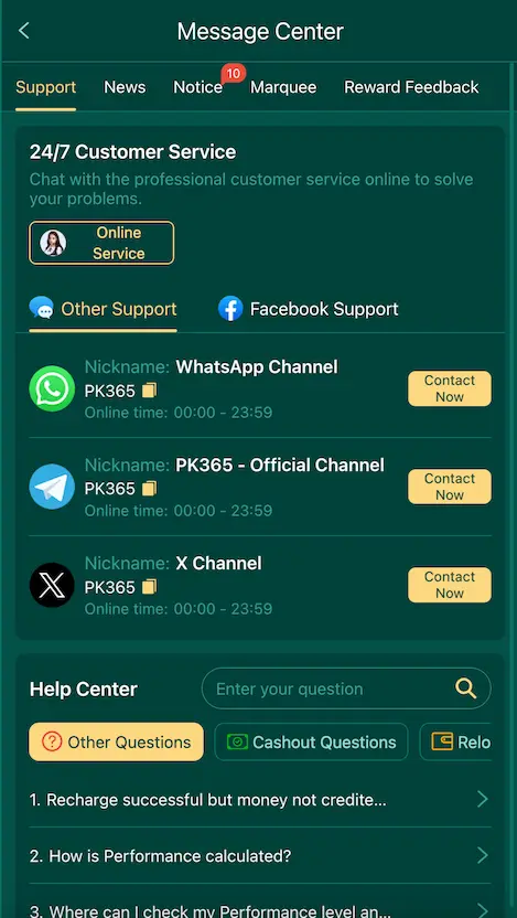 pk365-customer-support